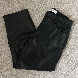Abercrombie & Fitch Black Leather Pants